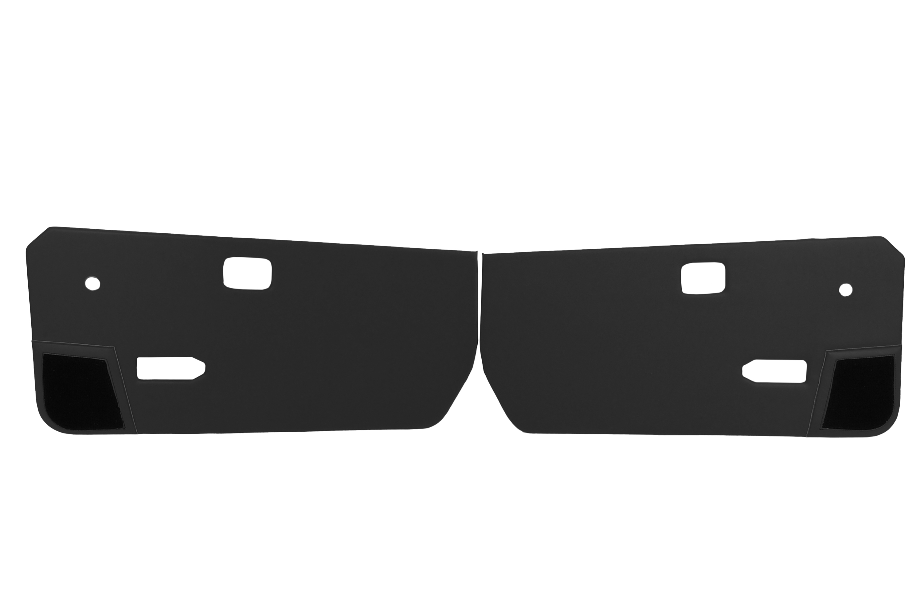 Door Trim Panels Pair Smooth Grain RL1594BLACK
